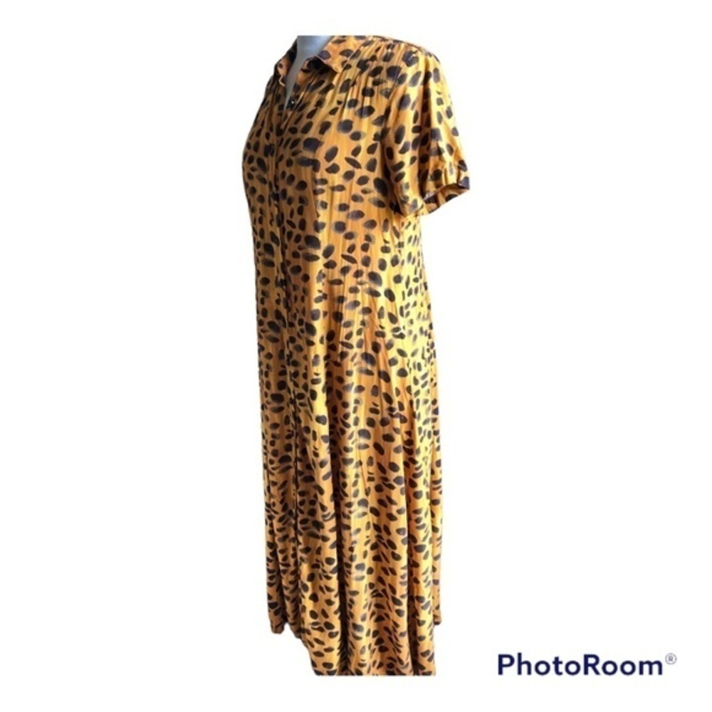 Anthropologie | porridge Vianne maxi animal print button front dress 6 - Picture 7 of 14
